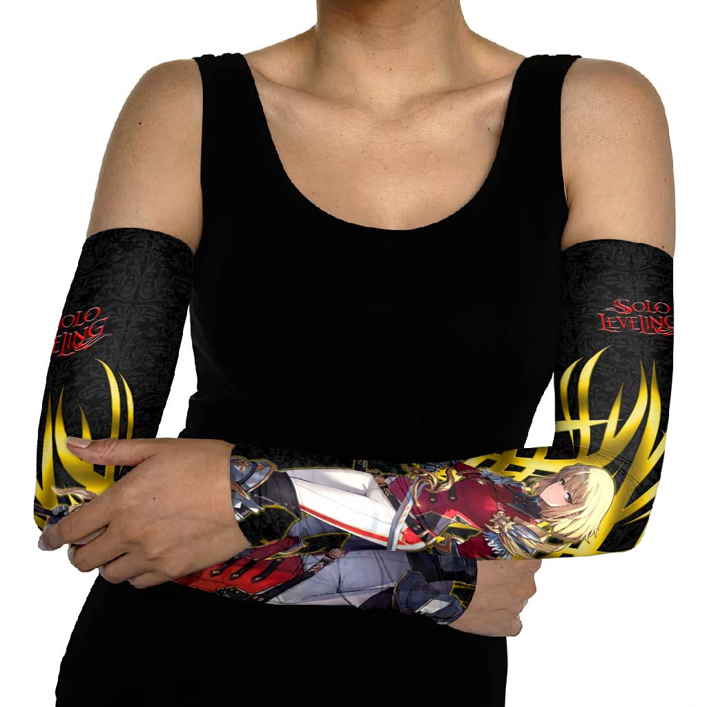 Cha Hae In Solo Leveling Arm Sleeves Golden Bladecore Anime Style