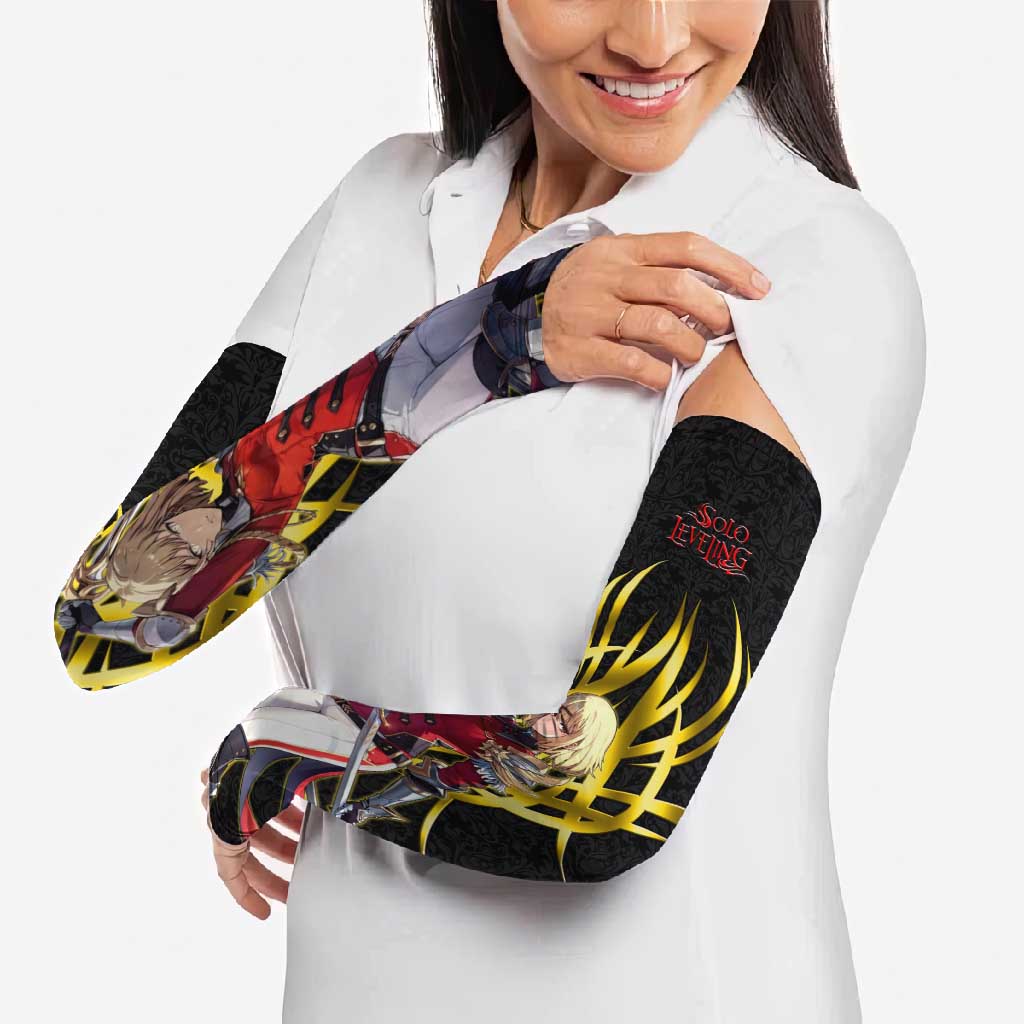 Cha Hae In Solo Leveling Arm Sleeves Golden Bladecore Anime Style