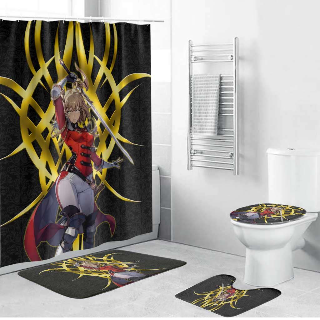 Cha Hae In Solo Leveling Bathroom Set Golden Bladecore Anime Style