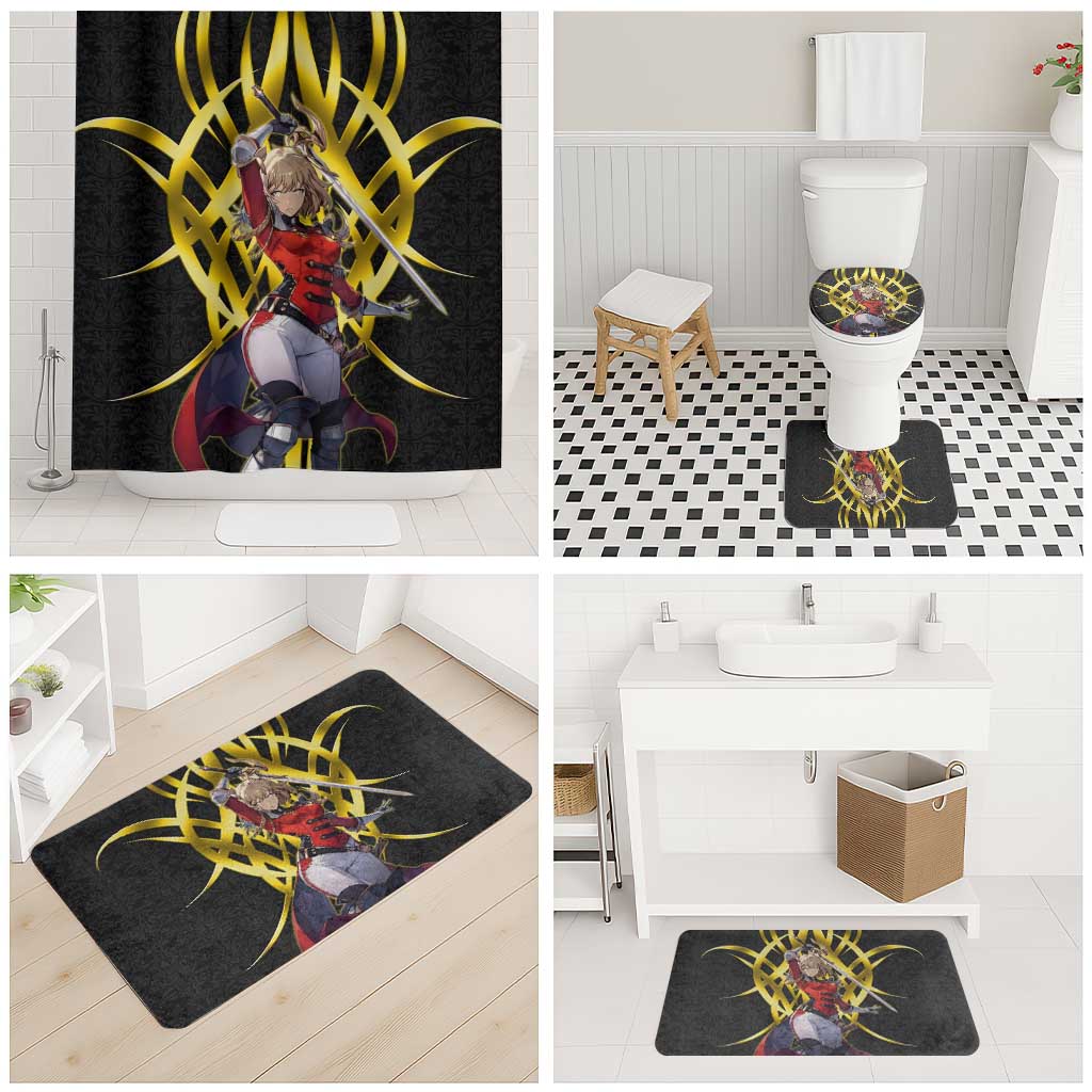Cha Hae In Solo Leveling Bathroom Set Golden Bladecore Anime Style