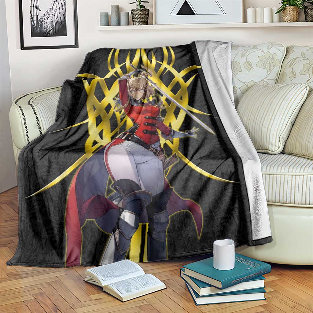 Cha Hae In Solo Leveling Blanket Golden Bladecore Anime Style