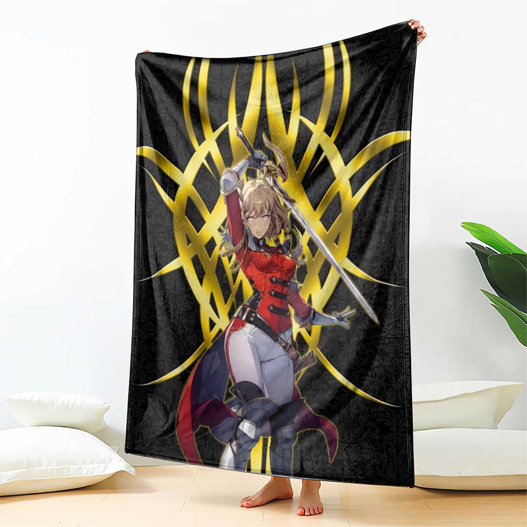 Cha Hae In Solo Leveling Blanket Golden Bladecore Anime Style