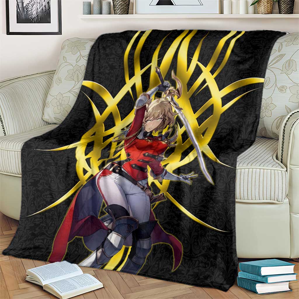 Cha Hae In Solo Leveling Blanket Golden Bladecore Anime Style