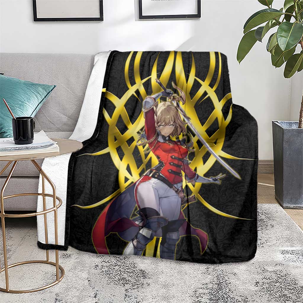 Cha Hae In Solo Leveling Blanket Golden Bladecore Anime Style