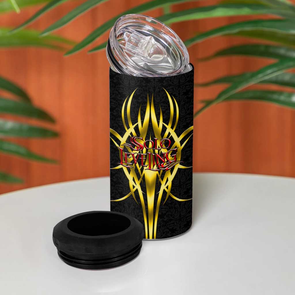 Cha Hae In Solo Leveling 4 in 1 Can Cooler Tumbler Golden Bladecore Anime Style