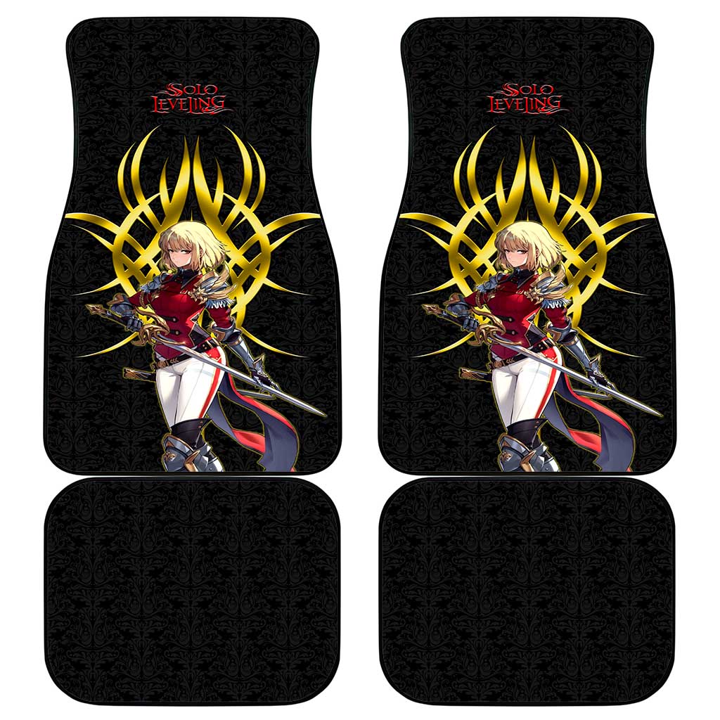 Cha Hae In Solo Leveling Car Mats Golden Bladecore Anime Style
