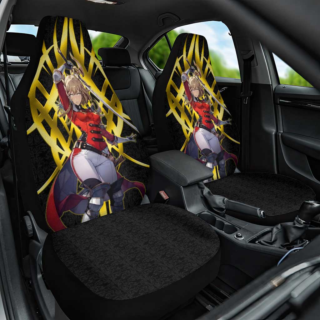 Cha Hae In Solo Leveling Car Seat Cover Golden Bladecore Anime Style