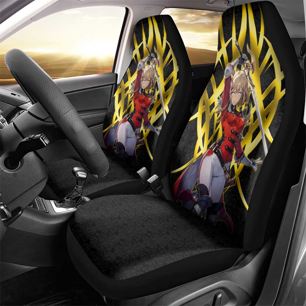 Cha Hae In Solo Leveling Car Seat Cover Golden Bladecore Anime Style