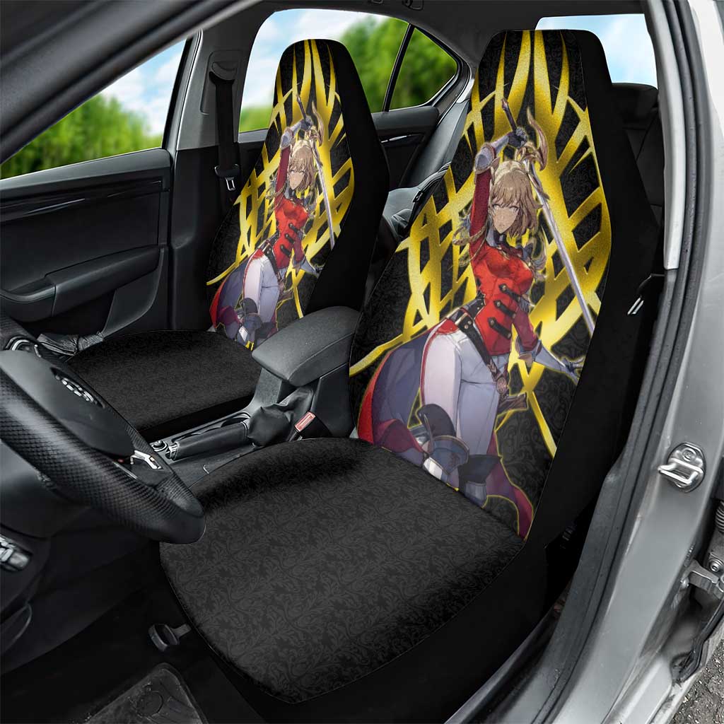Cha Hae In Solo Leveling Car Seat Cover Golden Bladecore Anime Style