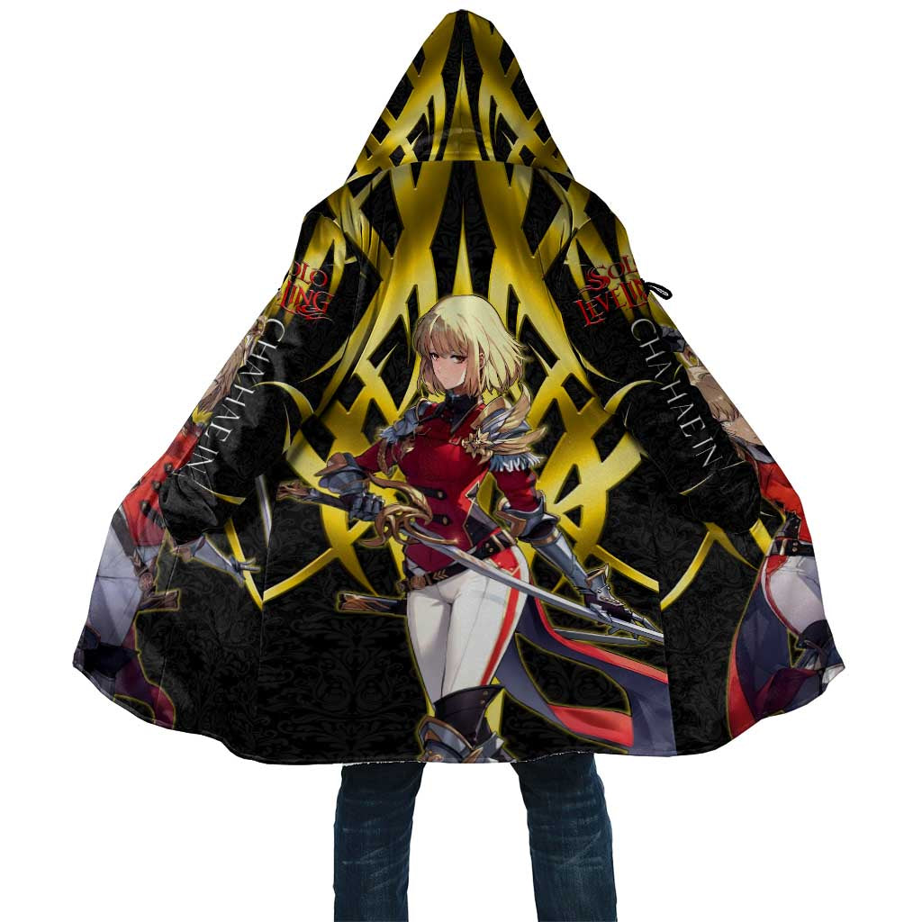 Cha Hae In Solo Leveling Cloak Golden Bladecore Anime Style