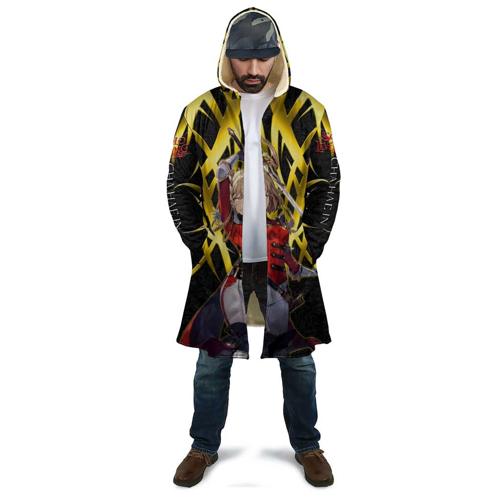 Cha Hae In Solo Leveling Cloak Golden Bladecore Anime Style