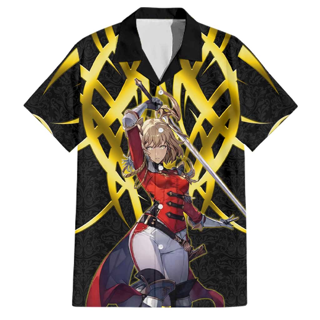 Cha Hae In Solo Leveling Family Matching Long Sleeve Bodycon Dress and Hawaiian Shirt Golden Bladecore Anime Style