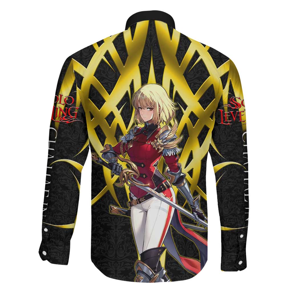 Cha Hae In Solo Leveling Family Matching Long Sleeve Bodycon Dress and Hawaiian Shirt Golden Bladecore Anime Style