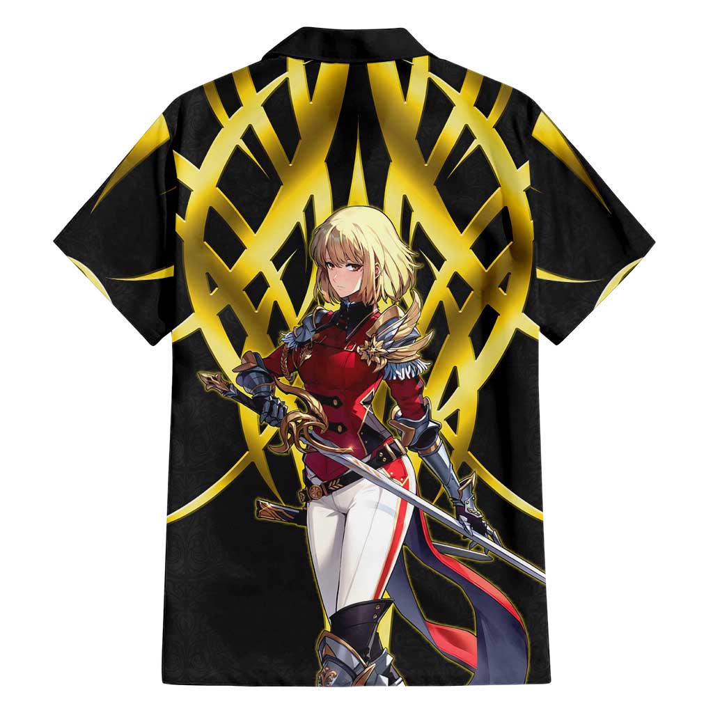 Cha Hae In Solo Leveling Family Matching Short Sleeve Bodycon Dress and Hawaiian Shirt Golden Bladecore Anime Style