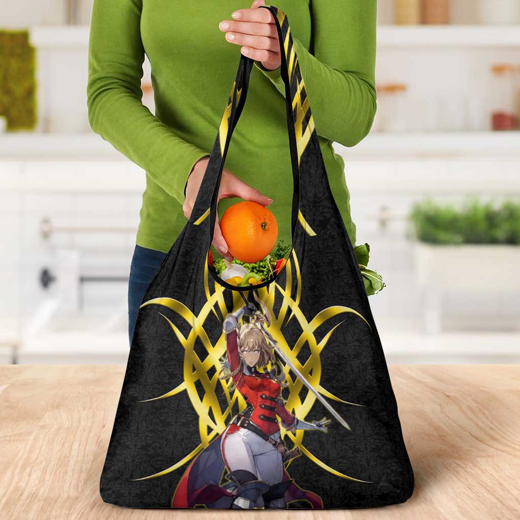 Cha Hae In Solo Leveling Grocery Bag Golden Bladecore Anime Style