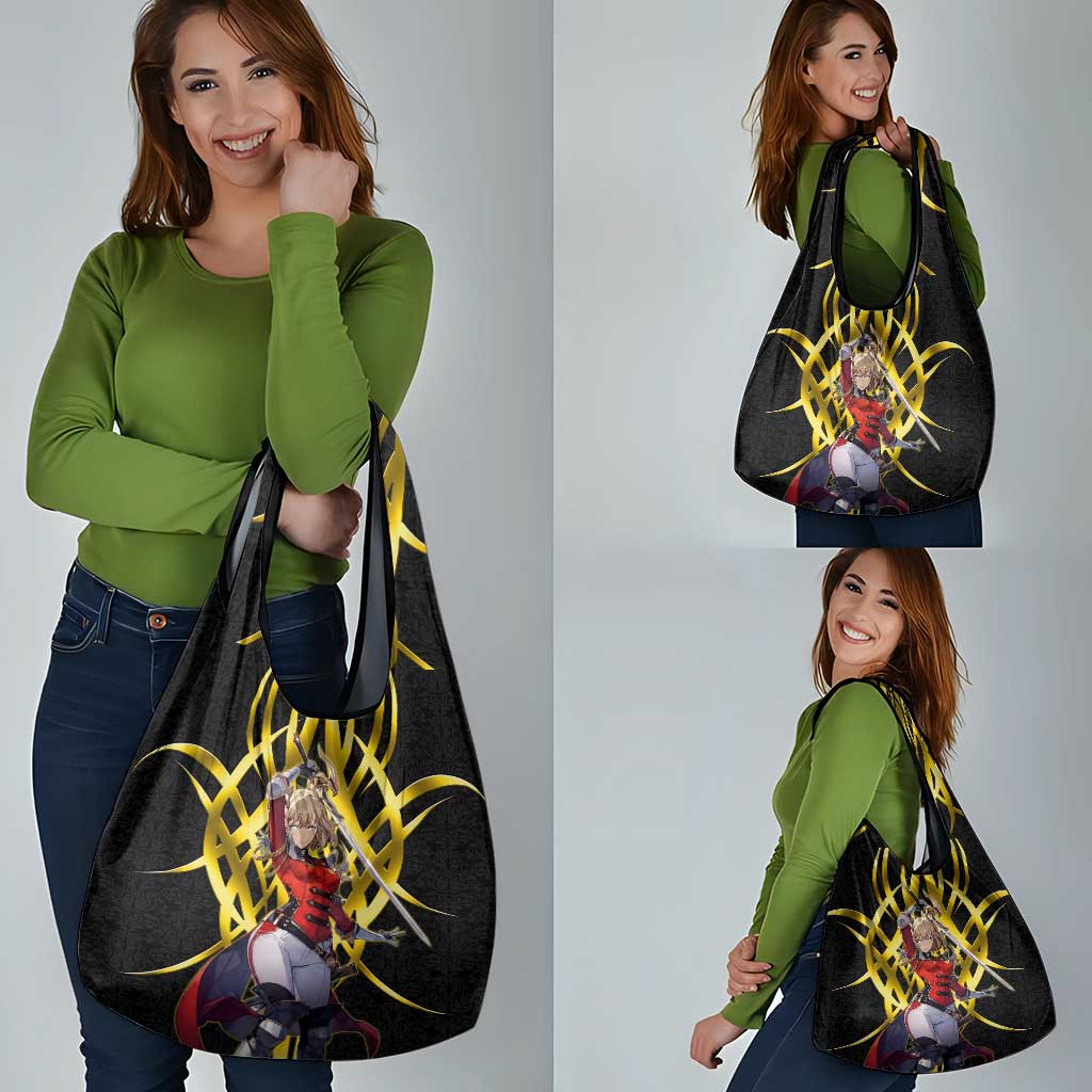 Cha Hae In Solo Leveling Grocery Bag Golden Bladecore Anime Style