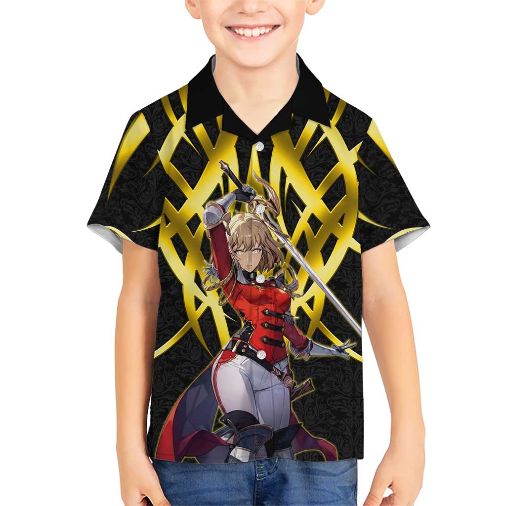 Cha Hae In Solo Leveling Hawaiian Shirt Golden Bladecore Anime Style
