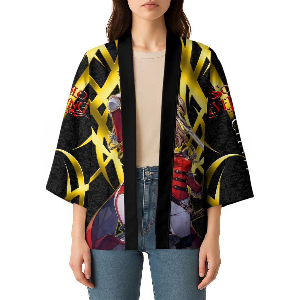 Cha Hae In Solo Leveling Kimono Golden Bladecore Anime Style