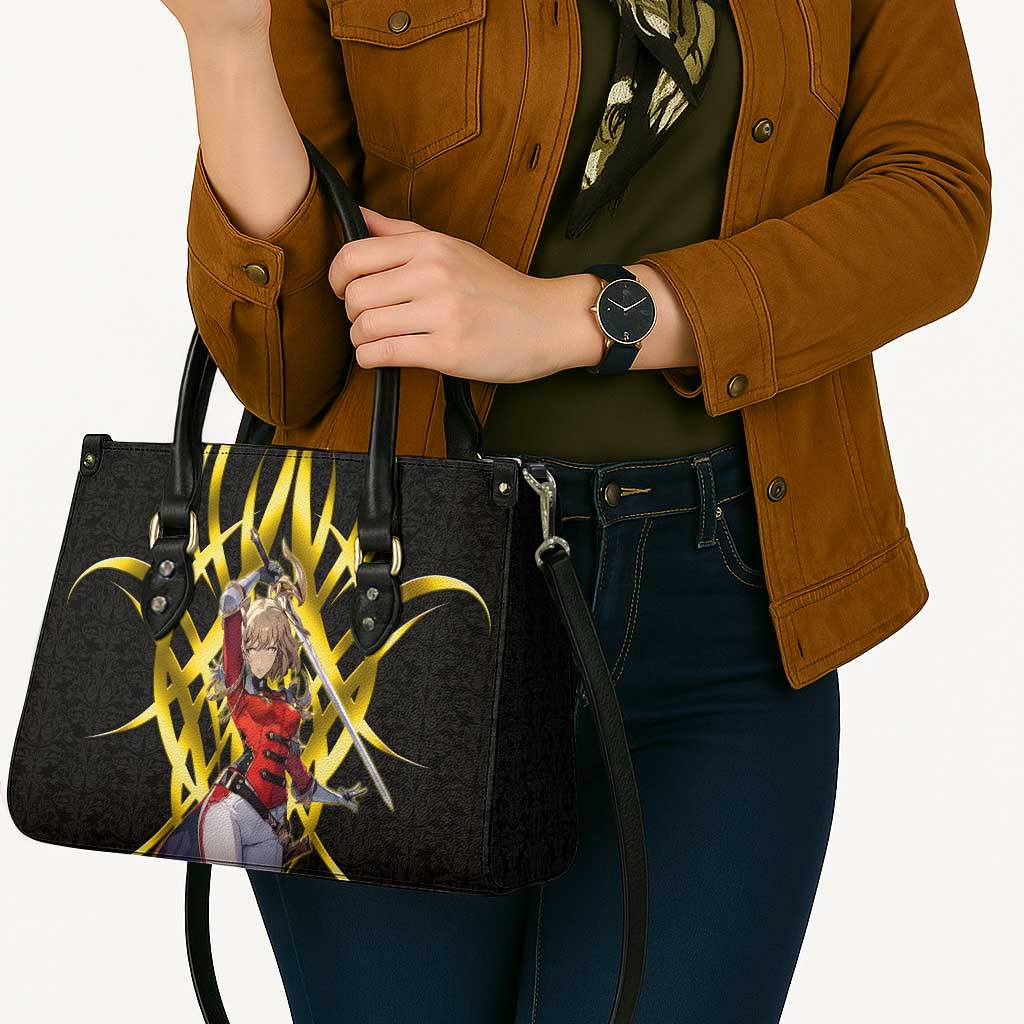 Cha Hae In Solo Leveling Leather Bag Golden Bladecore Anime Style