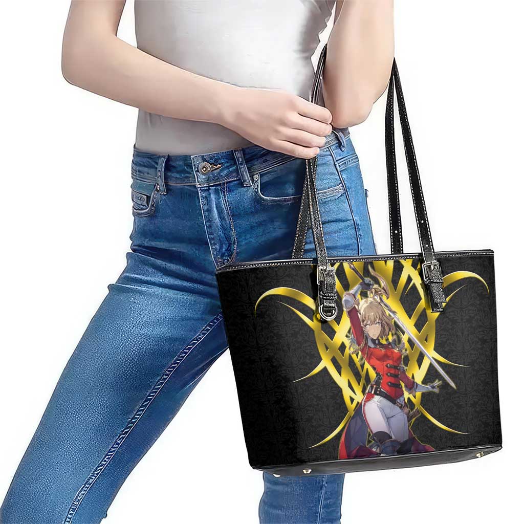 Cha Hae In Solo Leveling Leather Tote Bag Golden Bladecore Anime Style