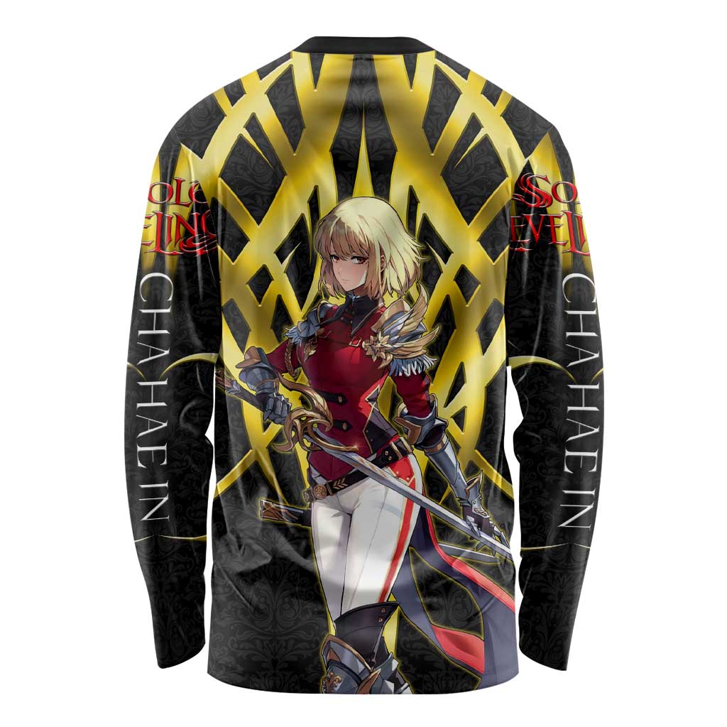 Cha Hae In Solo Leveling Long Sleeve Shirt Golden Bladecore Anime Style