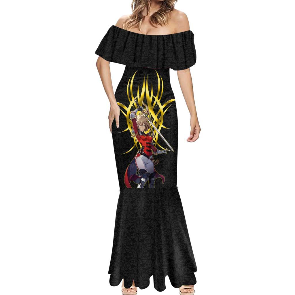 Cha Hae In Solo Leveling Mermaid Dress Golden Bladecore Anime Style