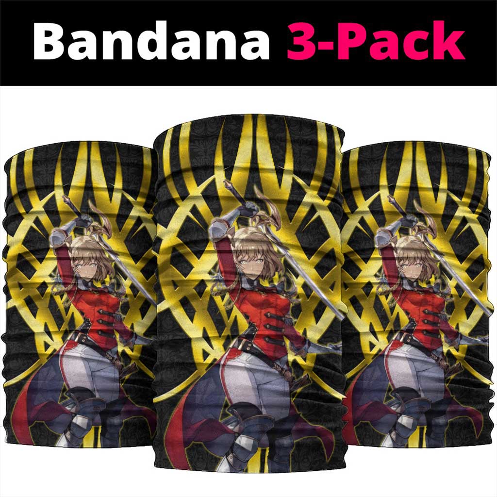 Cha Hae In Solo Leveling Neck Gaiter Golden Bladecore Anime Style
