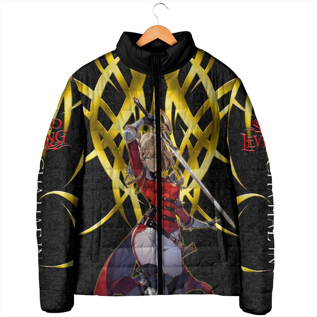 Cha Hae In Solo Leveling Padded Jacket Golden Bladecore Anime Style