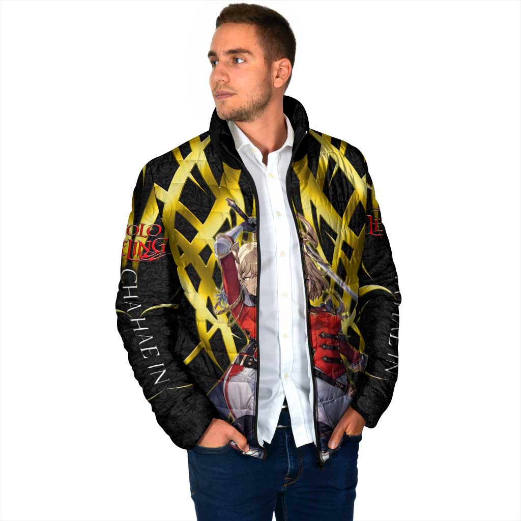 Cha Hae In Solo Leveling Padded Jacket Golden Bladecore Anime Style