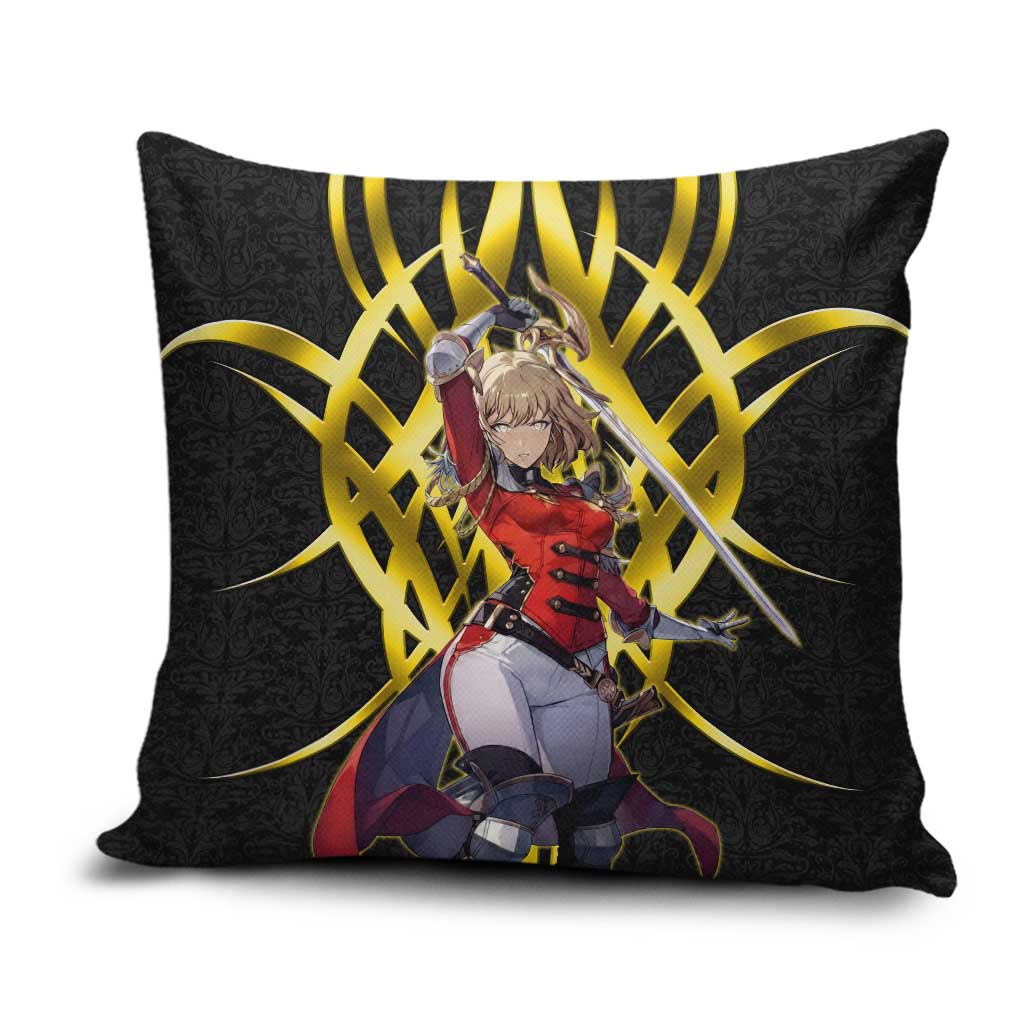 Cha Hae In Solo Leveling Pillow Cover Golden Bladecore Anime Style
