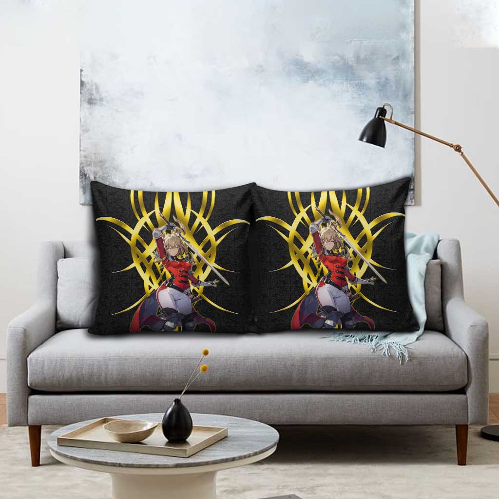 Cha Hae In Solo Leveling Pillow Cover Golden Bladecore Anime Style