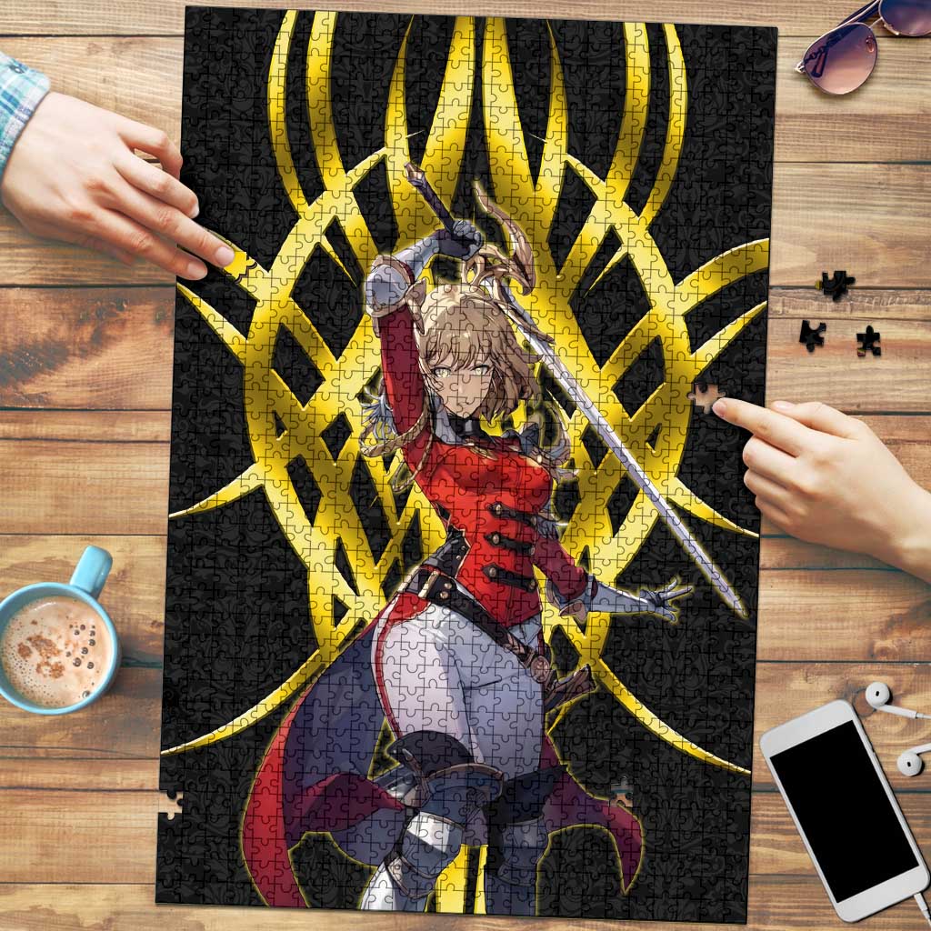 Cha Hae In Solo Leveling Puzzle Golden Bladecore Anime Style