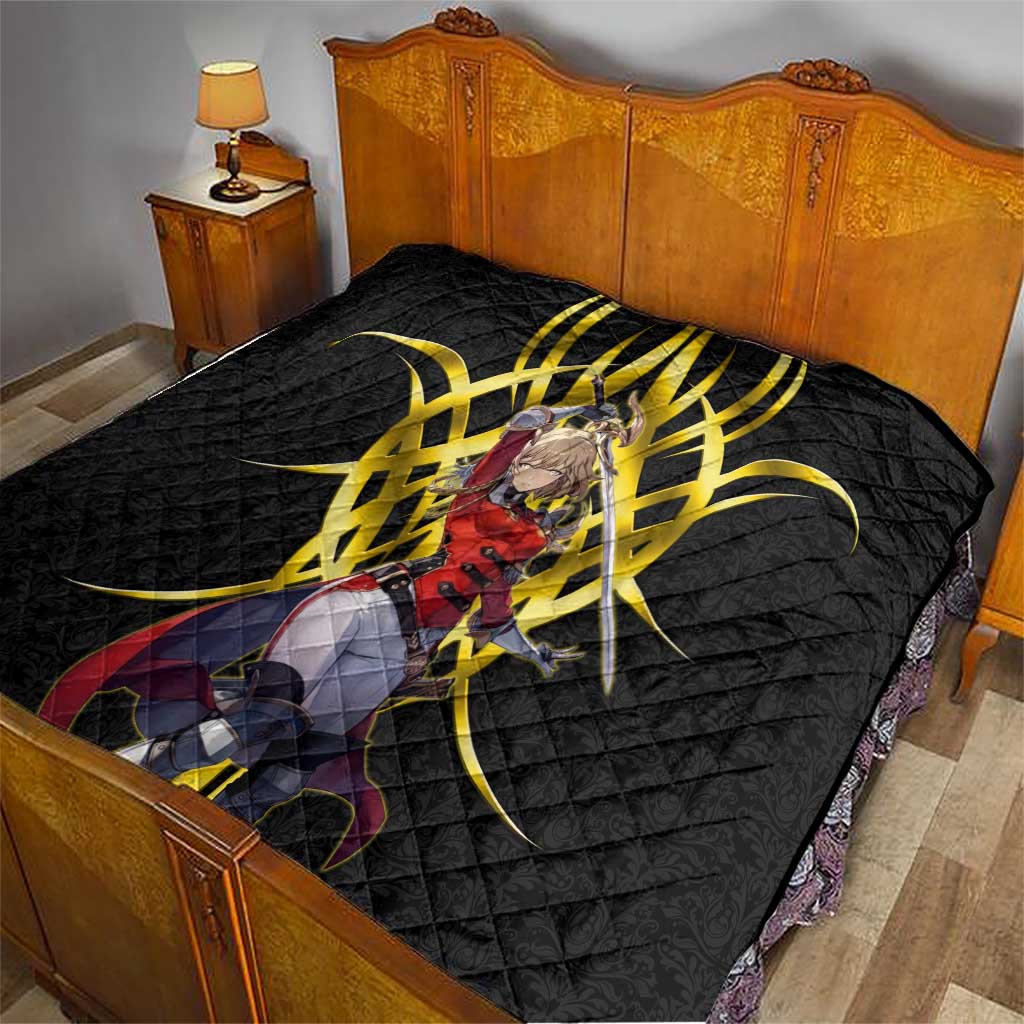 Cha Hae In Solo Leveling Quilt Golden Bladecore Anime Style