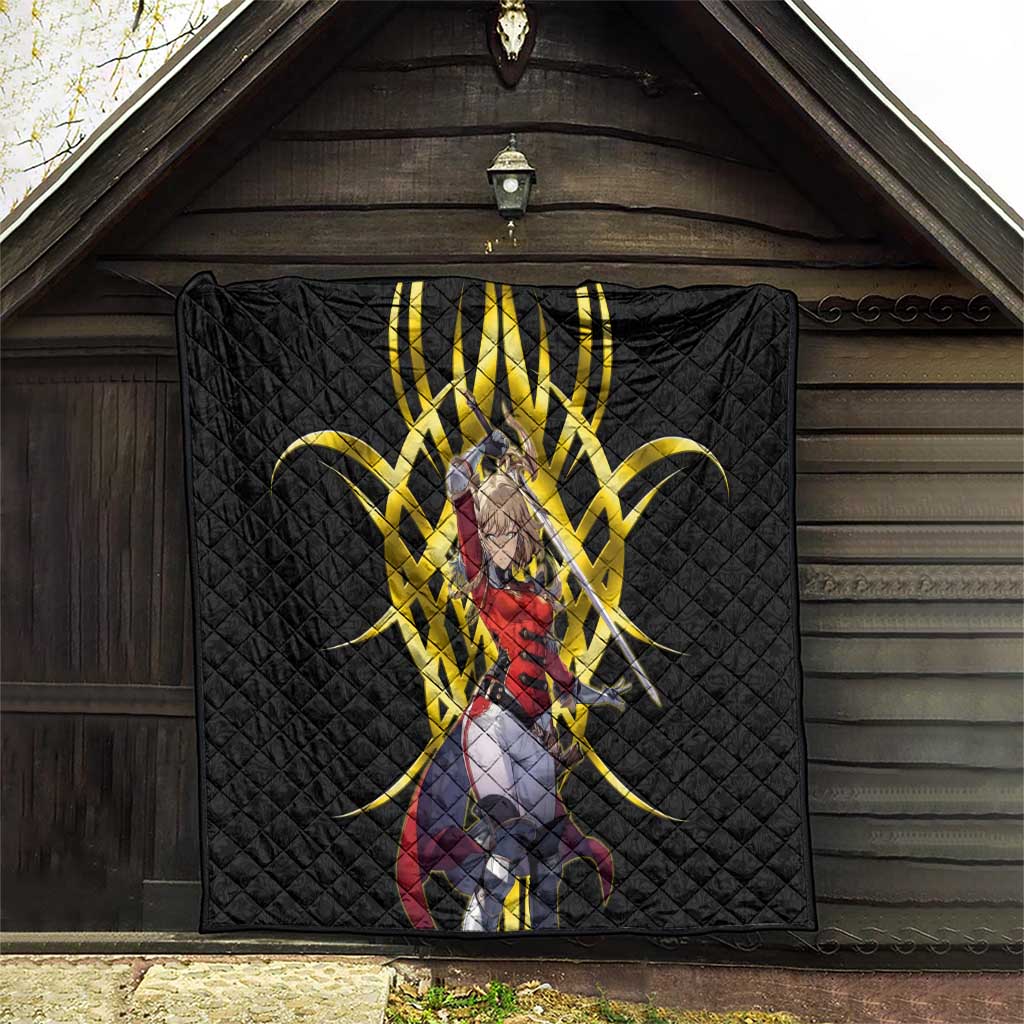 Cha Hae In Solo Leveling Quilt Golden Bladecore Anime Style