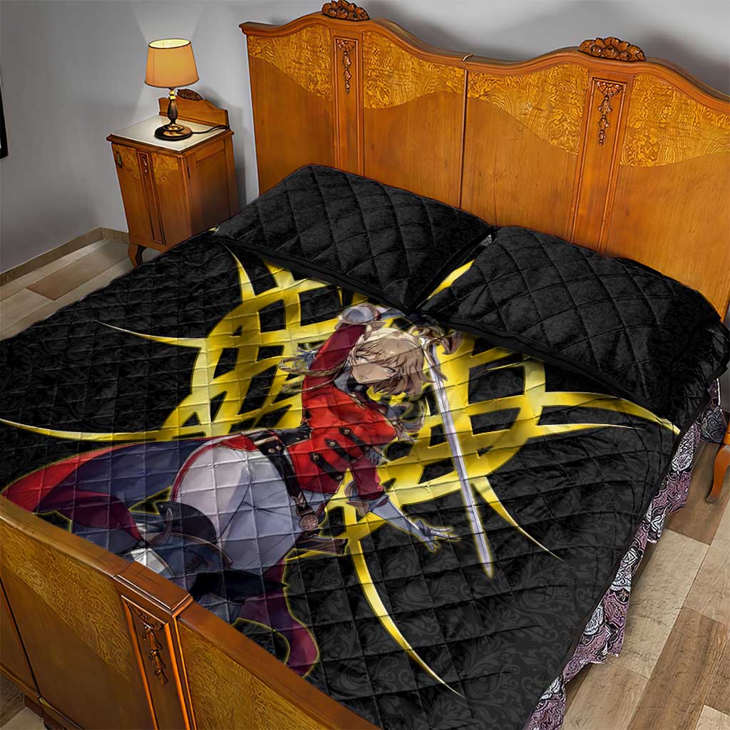 Cha Hae In Solo Leveling Quilt Bed Set Golden Bladecore Anime Style