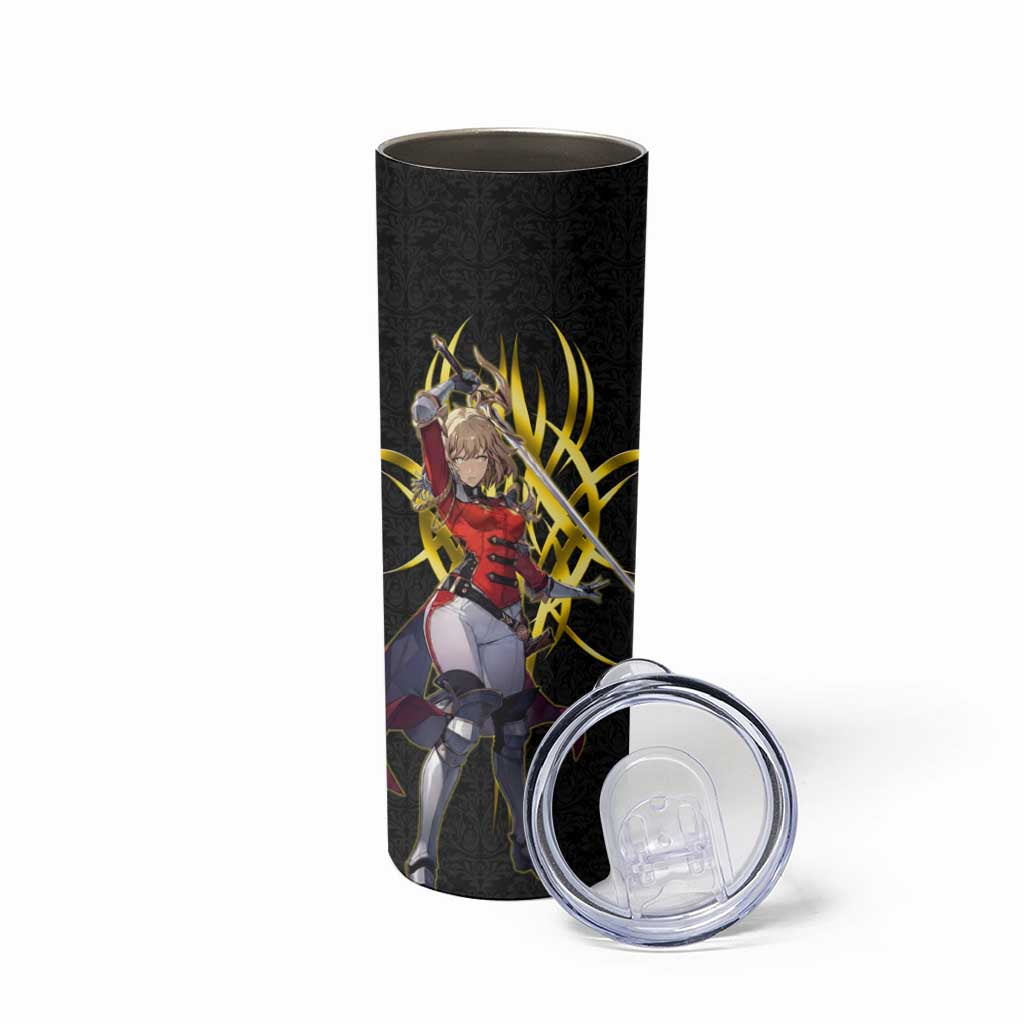 Cha Hae In Solo Leveling Skinny Tumbler Golden Bladecore Anime Style