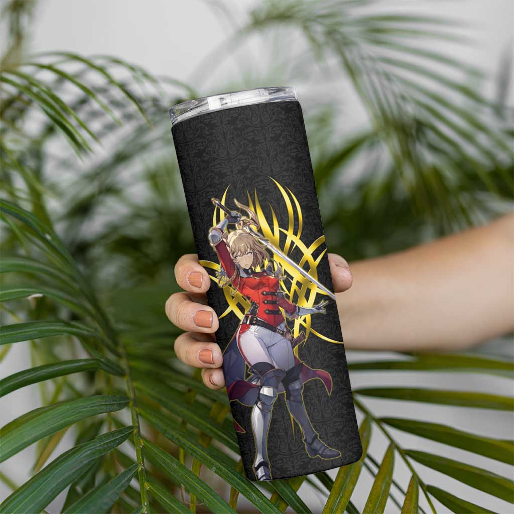 Cha Hae In Solo Leveling Skinny Tumbler Golden Bladecore Anime Style