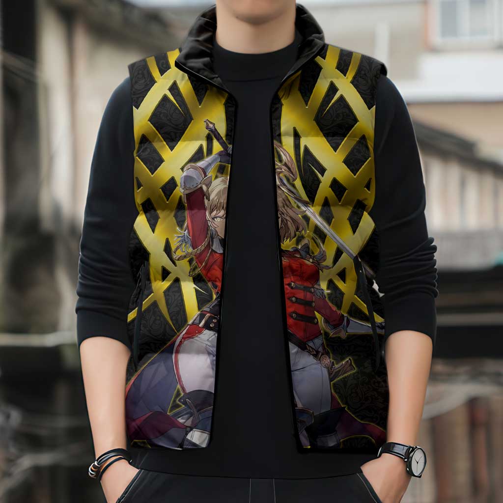 Cha Hae In Solo Leveling Sleeveless Puffer Jacket Golden Bladecore Anime Style