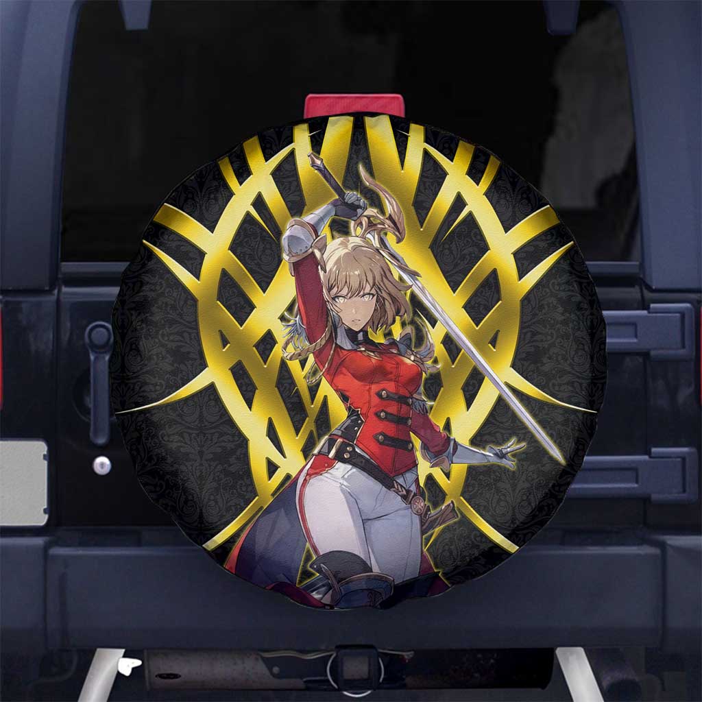 Cha Hae In Solo Leveling Spare Tire Cover Golden Bladecore Anime Style