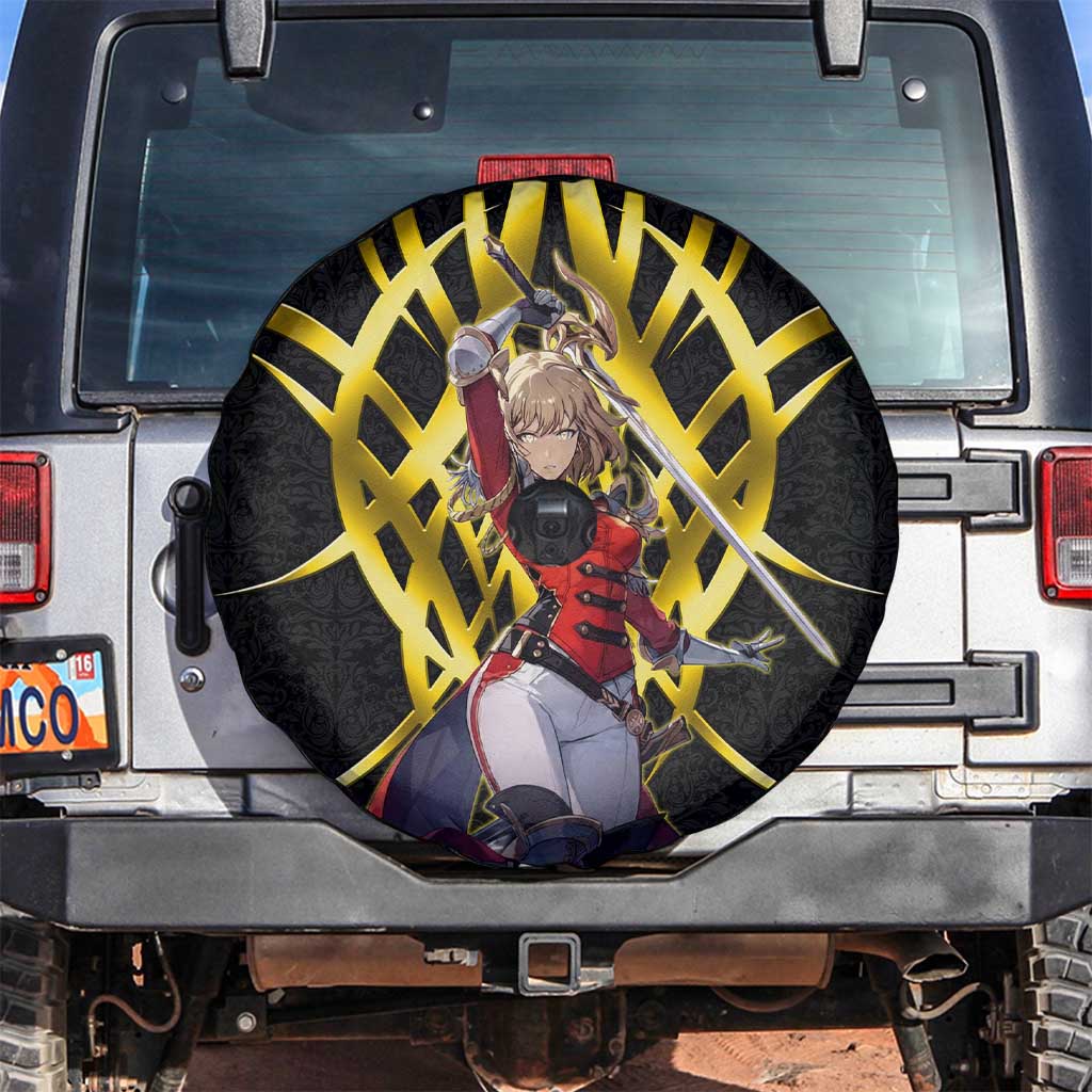 Cha Hae In Solo Leveling Spare Tire Cover Golden Bladecore Anime Style