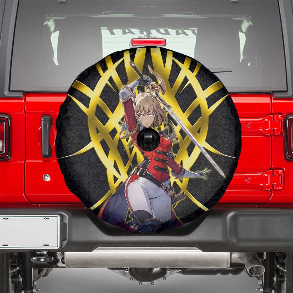 Cha Hae In Solo Leveling Spare Tire Cover Golden Bladecore Anime Style