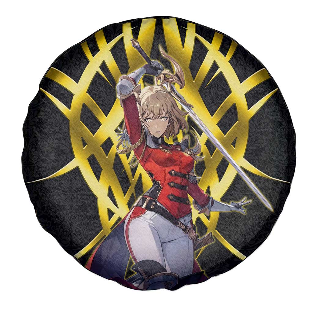 Cha Hae In Solo Leveling Spare Tire Cover Golden Bladecore Anime Style