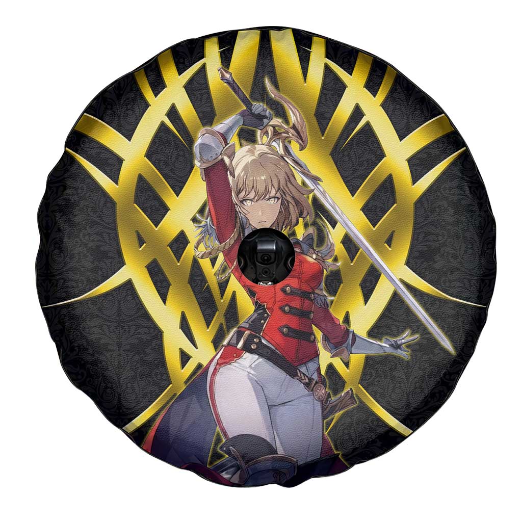 Cha Hae In Solo Leveling Spare Tire Cover Golden Bladecore Anime Style