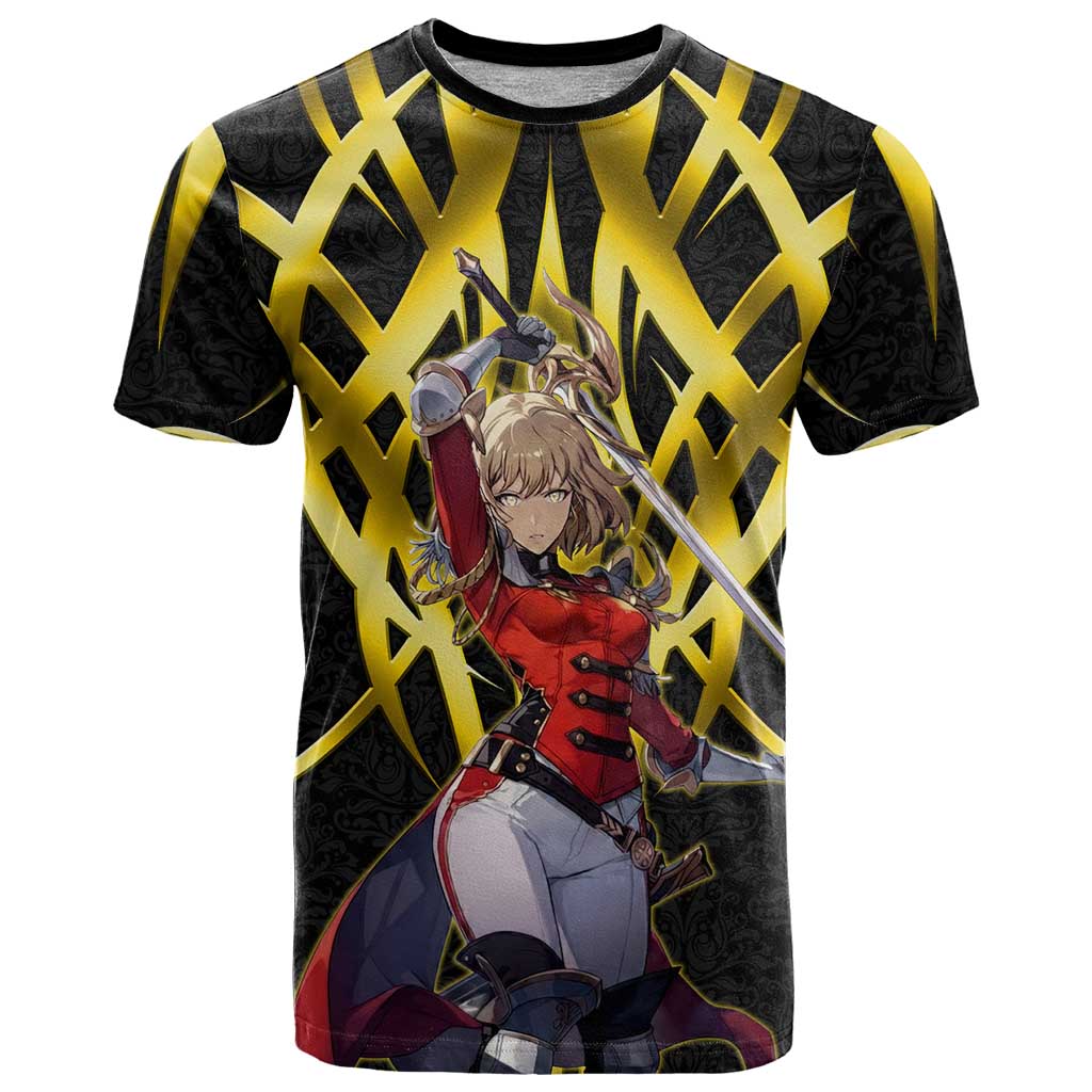 Cha Hae In Solo Leveling T Shirt Golden Bladecore Anime Style