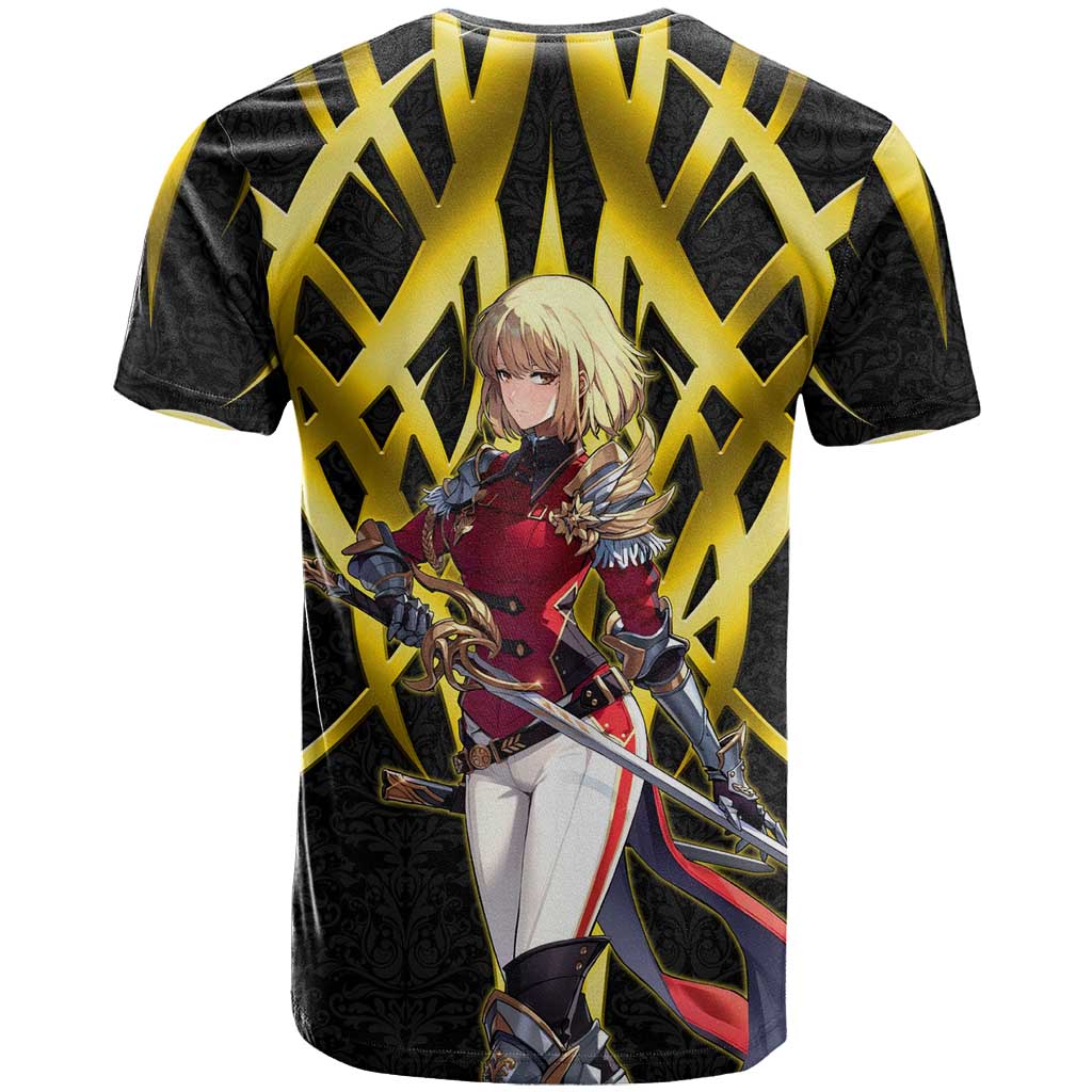 Cha Hae In Solo Leveling T Shirt Golden Bladecore Anime Style