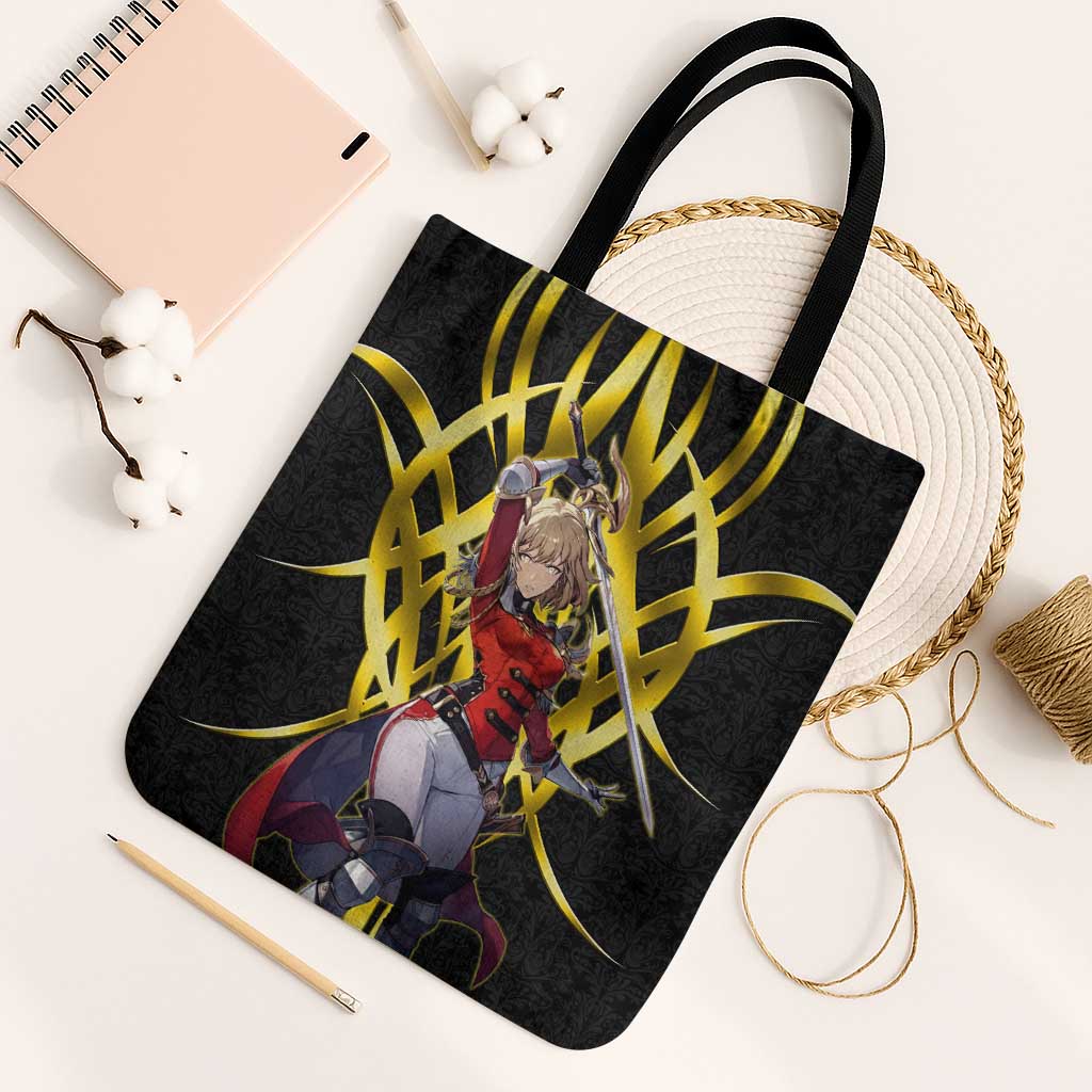 Cha Hae In Solo Leveling Tote Bag Golden Bladecore Anime Style