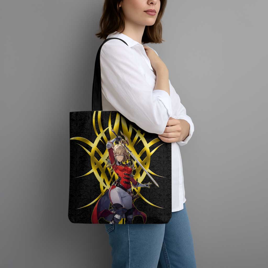 Cha Hae In Solo Leveling Tote Bag Golden Bladecore Anime Style