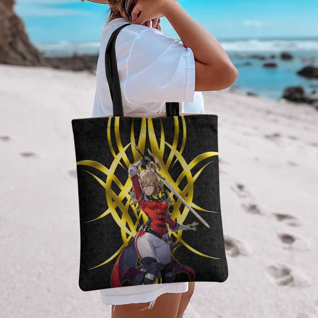 Cha Hae In Solo Leveling Tote Bag Golden Bladecore Anime Style