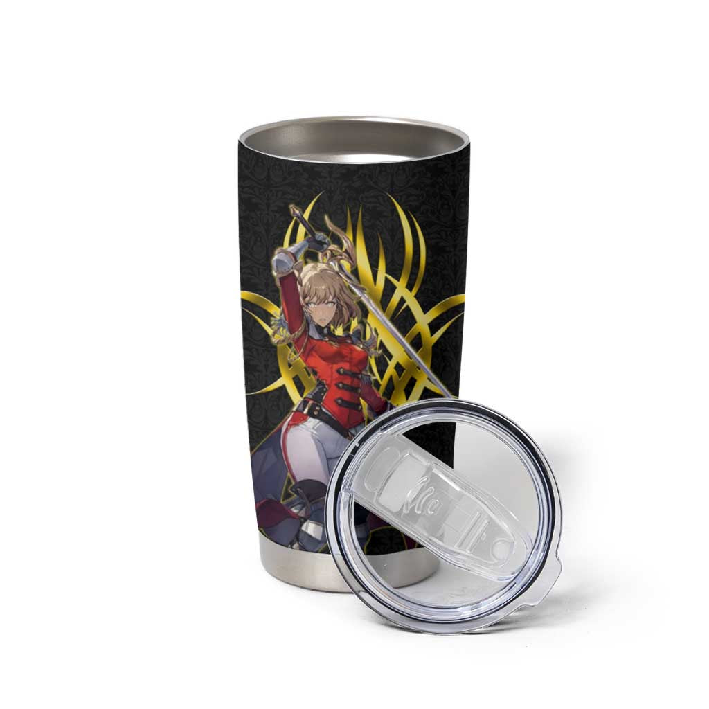 Cha Hae In Solo Leveling Tumbler Cup Golden Bladecore Anime Style