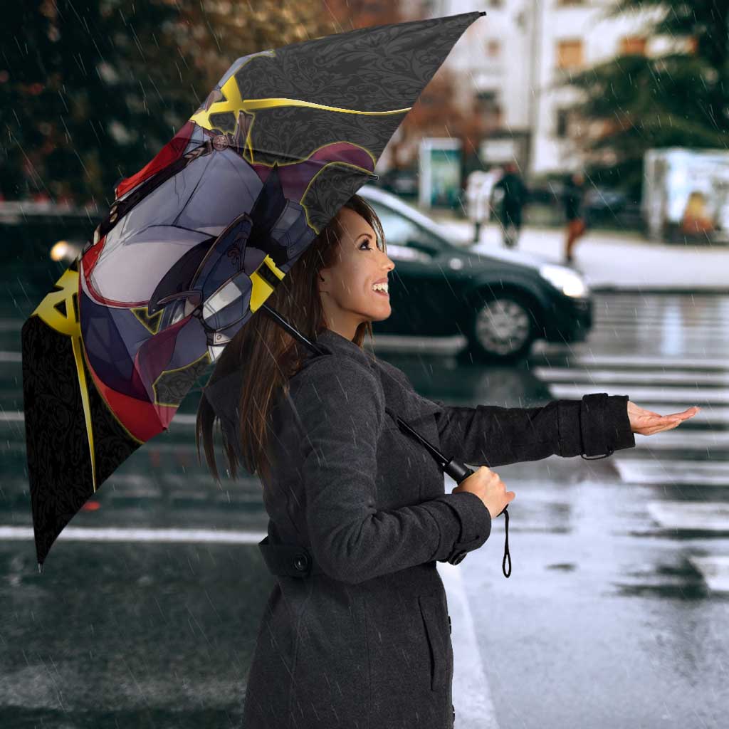 Cha Hae In Solo Leveling Umbrella Golden Bladecore Anime Style